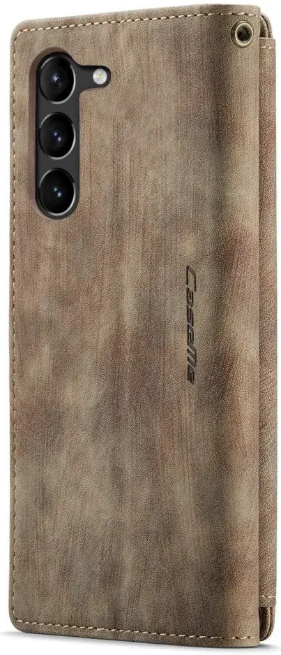 CaseMe C30 Samsung Galaxy S23 Hoesje Pasjeshouder Book Case Bruin afbeelding 14