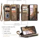 CaseMe C30 Samsung Galaxy S23 Hoesje Pasjeshouder Book Case Bruin afbeelding 3