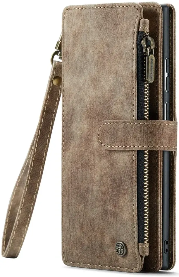 CaseMe C30 Samsung S23 Ultra Hoesje Pasjeshouder Book Case Bruin afbeelding 11