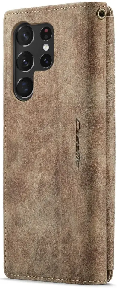 CaseMe C30 Samsung S23 Ultra Hoesje Pasjeshouder Book Case Bruin afbeelding 13