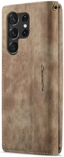 CaseMe C30 Samsung S23 Ultra Hoesje Pasjeshouder Book Case Bruin afbeelding 13