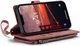 CaseMe C30 Apple iPhone 14 Hoesje Pasjeshouder Book Case Rood afbeelding 4