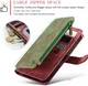 CaseMe C30 Apple iPhone 15 Pro Max Hoesje Pasjeshouder Book Case Rood afbeelding 5