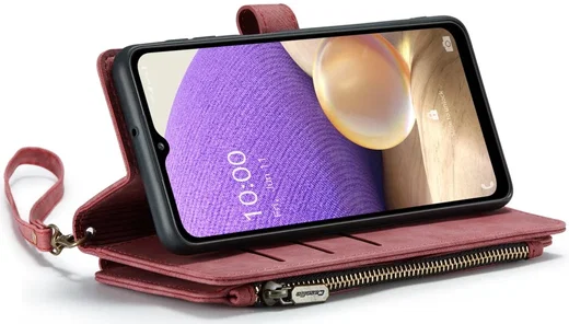 CaseMe C30 Samsung Galaxy A23 Hoesje Pasjeshouder Book Case Rood afbeelding 11