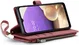 CaseMe C30 Samsung Galaxy A23 Hoesje Pasjeshouder Book Case Rood afbeelding 11