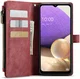 CaseMe C30 Samsung Galaxy A23 Hoesje Pasjeshouder Book Case Rood afbeelding 2