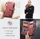 CaseMe C30 Samsung Galaxy A23 Hoesje Pasjeshouder Book Case Rood afbeelding 3