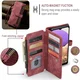 CaseMe C30 Samsung Galaxy A23 Hoesje Pasjeshouder Book Case Rood afbeelding 6