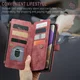 CaseMe C30 Samsung Galaxy A23 Hoesje Pasjeshouder Book Case Rood afbeelding 7