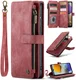 CaseMe C30 Samsung Galaxy A23 Hoesje Pasjeshouder Book Case Rood afbeelding 8