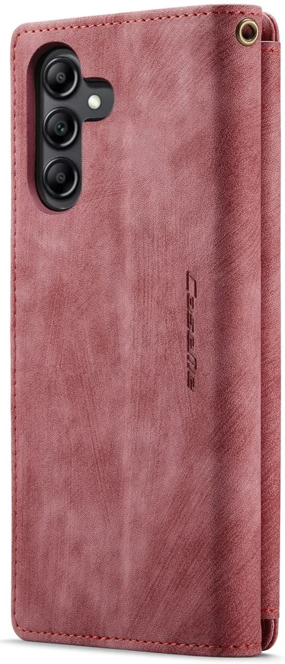 CaseMe C30 Samsung Galaxy A34 Hoesje Pasjeshouder Book Case Rood afbeelding 10