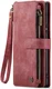 CaseMe C30 Samsung Galaxy A54 Hoesje Pasjeshouder Book Case Rood afbeelding 2