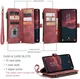 CaseMe C30 Samsung Galaxy A54 Hoesje Pasjeshouder Book Case Rood afbeelding 3