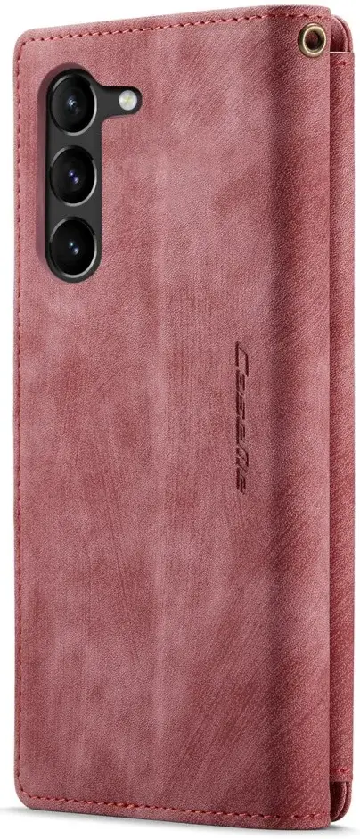 CaseMe C30 Samsung Galaxy S23 Hoesje Pasjeshouder Book Case Rood afbeelding 15