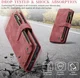 CaseMe C30 Samsung Galaxy S23 Hoesje Pasjeshouder Book Case Rood afbeelding 5