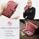CaseMe C30 Samsung S23 Ultra Hoesje Pasjeshouder Book Case Rood afbeelding 7