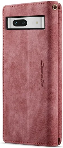 CaseMe C30 Google Pixel 7a Hoesje Pasjeshouder Book Case Rood afbeelding 14