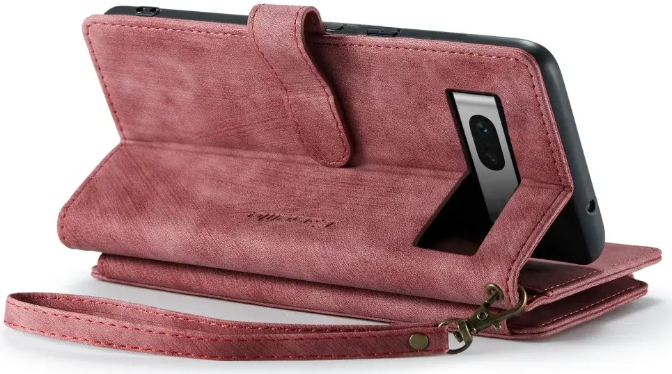 CaseMe C30 Google Pixel 7a Hoesje Pasjeshouder Book Case Rood afbeelding 16