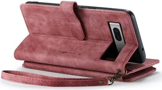 CaseMe C30 Google Pixel 7a Hoesje Pasjeshouder Book Case Rood afbeelding 16