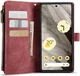 CaseMe C30 Google Pixel 7a Hoesje Pasjeshouder Book Case Rood afbeelding 2