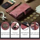 CaseMe C30 Google Pixel 7a Hoesje Pasjeshouder Book Case Rood afbeelding 9