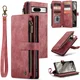 CaseMe C30 Google Pixel 8 Hoesje Pasjeshouder Book Case Rood afbeelding 15