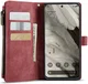 CaseMe C30 Google Pixel 8 Hoesje Pasjeshouder Book Case Rood afbeelding 2
