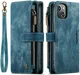 CaseMe C30 Apple iPhone 14 Hoesje Pasjeshouder Book Case Blauw afbeelding 2
