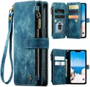 CaseMe C30 Apple iPhone 15 Hoesje Pasjeshouder Book Case Blauw