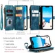 CaseMe C30 Apple iPhone 15 Hoesje Pasjeshouder Book Case Blauw afbeelding 2