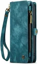 CaseMe C30 Apple iPhone 15 Pro Max Hoesje Pasjeshouder Book Case Blauw