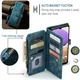 CaseMe C30 Samsung Galaxy A23 Hoesje Pasjeshouder Book Case Blauw afbeelding 6