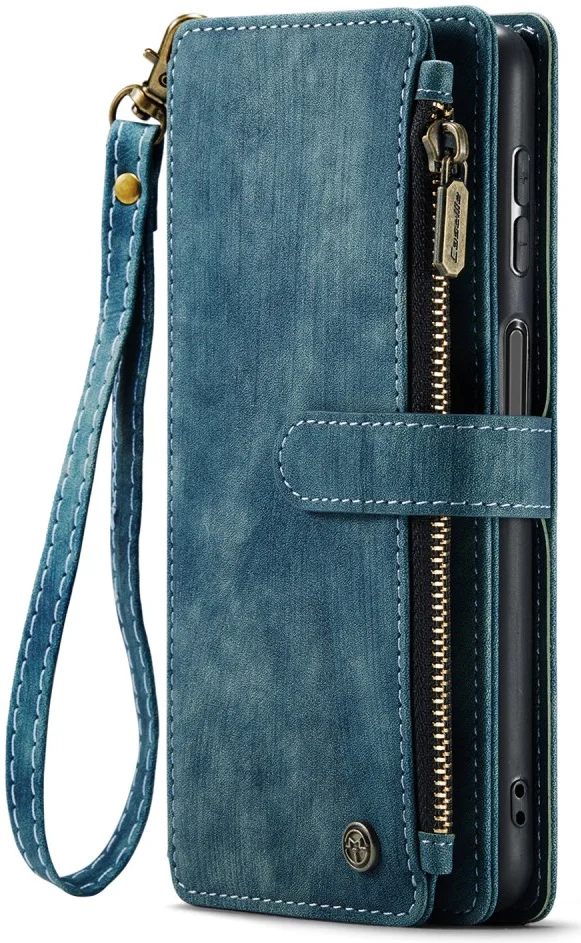 CaseMe C30 Samsung Galaxy A23 Hoesje Pasjeshouder Book Case Blauw afbeelding 9