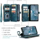 CaseMe C30 Samsung Galaxy A34 Hoesje Pasjeshouder Book Case Blauw afbeelding 3