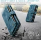 CaseMe C30 Samsung Galaxy A34 Hoesje Pasjeshouder Book Case Blauw afbeelding 5
