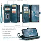 CaseMe C30 Samsung Galaxy A54 Hoesje Pasjeshouder Book Case Blauw afbeelding 3