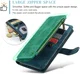 CaseMe C30 Samsung Galaxy A54 Hoesje Pasjeshouder Book Case Blauw afbeelding 4