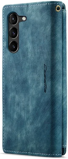 CaseMe C30 Samsung Galaxy S23 Hoesje Pasjeshouder Book Case Blauw afbeelding 15