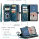 CaseMe C30 Samsung Galaxy S23 Hoesje Pasjeshouder Book Case Blauw afbeelding 3