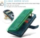 CaseMe C30 Samsung Galaxy S23 Hoesje Pasjeshouder Book Case Blauw afbeelding 5