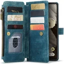 CaseMe C30 Google Pixel 7a Hoesje Pasjeshouder Book Case Blauw