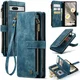 CaseMe C30 Google Pixel 7a Hoesje Pasjeshouder Book Case Blauw afbeelding 12