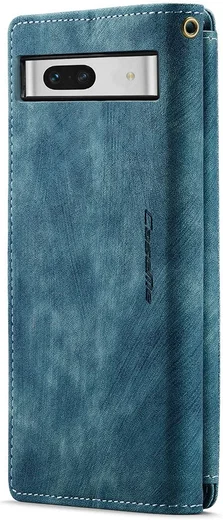 CaseMe C30 Google Pixel 7a Hoesje Pasjeshouder Book Case Blauw afbeelding 14