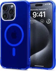 Spigen Cyrill Ultra Sheer Apple iPhone 15 Pro Hoesje met MagSafe Blauw afbeelding