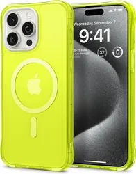 Spigen Cyrill Ultra Sheer Apple iPhone 15 Pro Hoesje met MagSafe Lime afbeelding