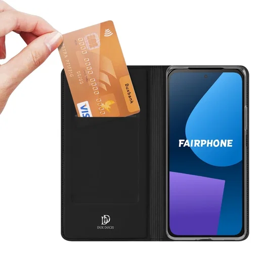 Dux Ducis Skin Pro FairPhone 5 Hoesje Portemonnee Zwart afbeelding 2