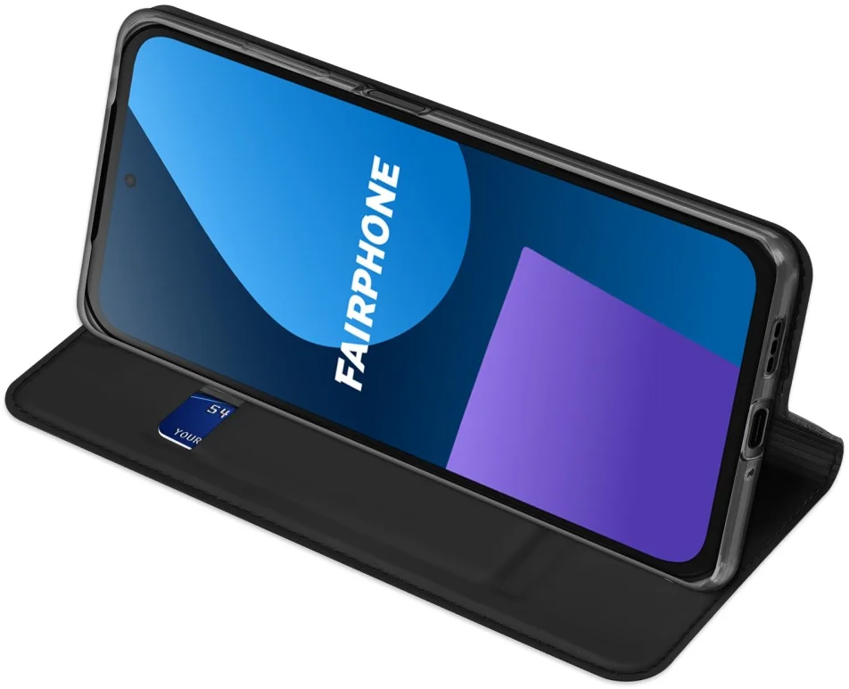 Dux Ducis Skin Pro FairPhone 5 Hoesje Portemonnee Zwart afbeelding 5