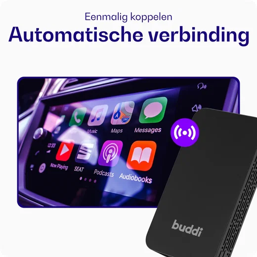 Buddi Play 2 Bluetooth Adapter Apple Carplay & Android Auto afbeelding 6