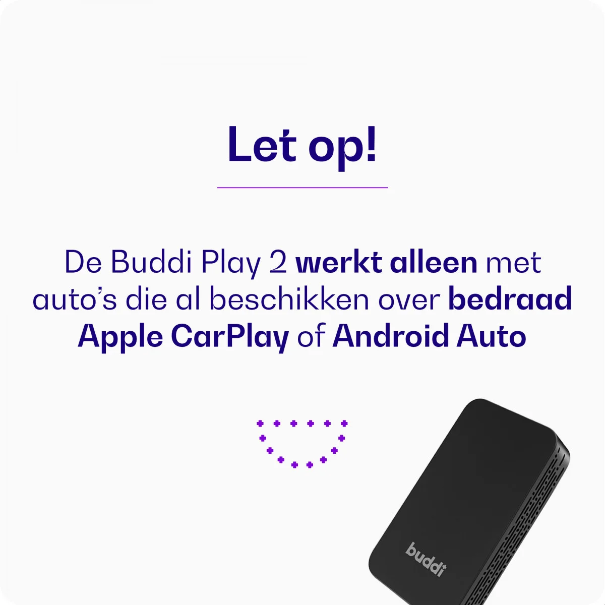 Buddi Play 2 Bluetooth Adapter Apple Carplay & Android Auto afbeelding 11