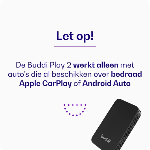 Buddi Play 2 Bluetooth Adapter Apple Carplay & Android Auto afbeelding 11